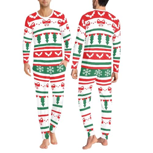 Cozeyat Christmas Matching Pajamas Set for Couples Soft Long Sleeve Pullover Pjs Men Women Cozy Adult Sleepwear2