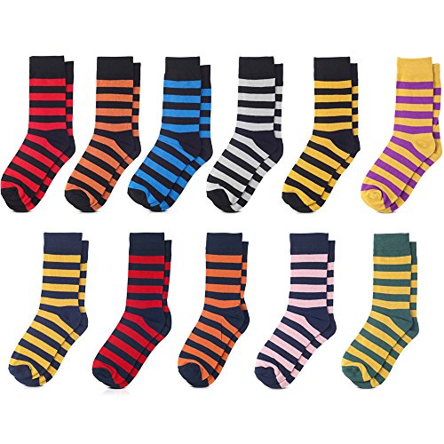 Jacob Alexander College Stripe Cotton Dress Socks4