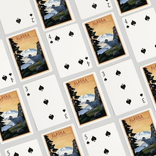 Lantern Press Naipes Poker Alaska The Last Frontier miniatura 4