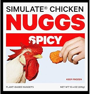 Simulate Nuggs Spicy Plant Based Chicken Nugget -- 8 per case.
