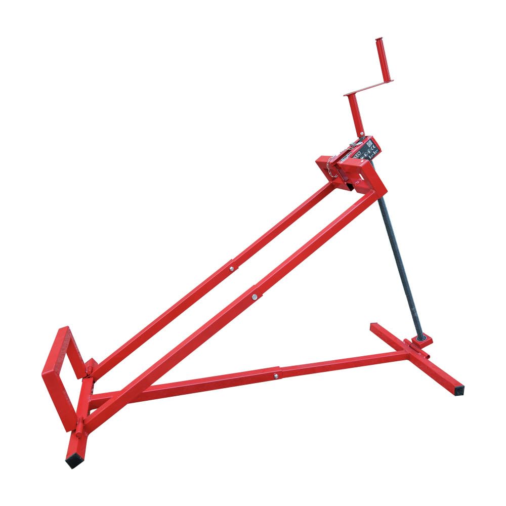Cric Lève Tracteur Tondeuse 400 Kg OXEO - Hauteur Max 80 Cm, Manivelle, Pliable - Entretien Tondeuse Autoportée Facile