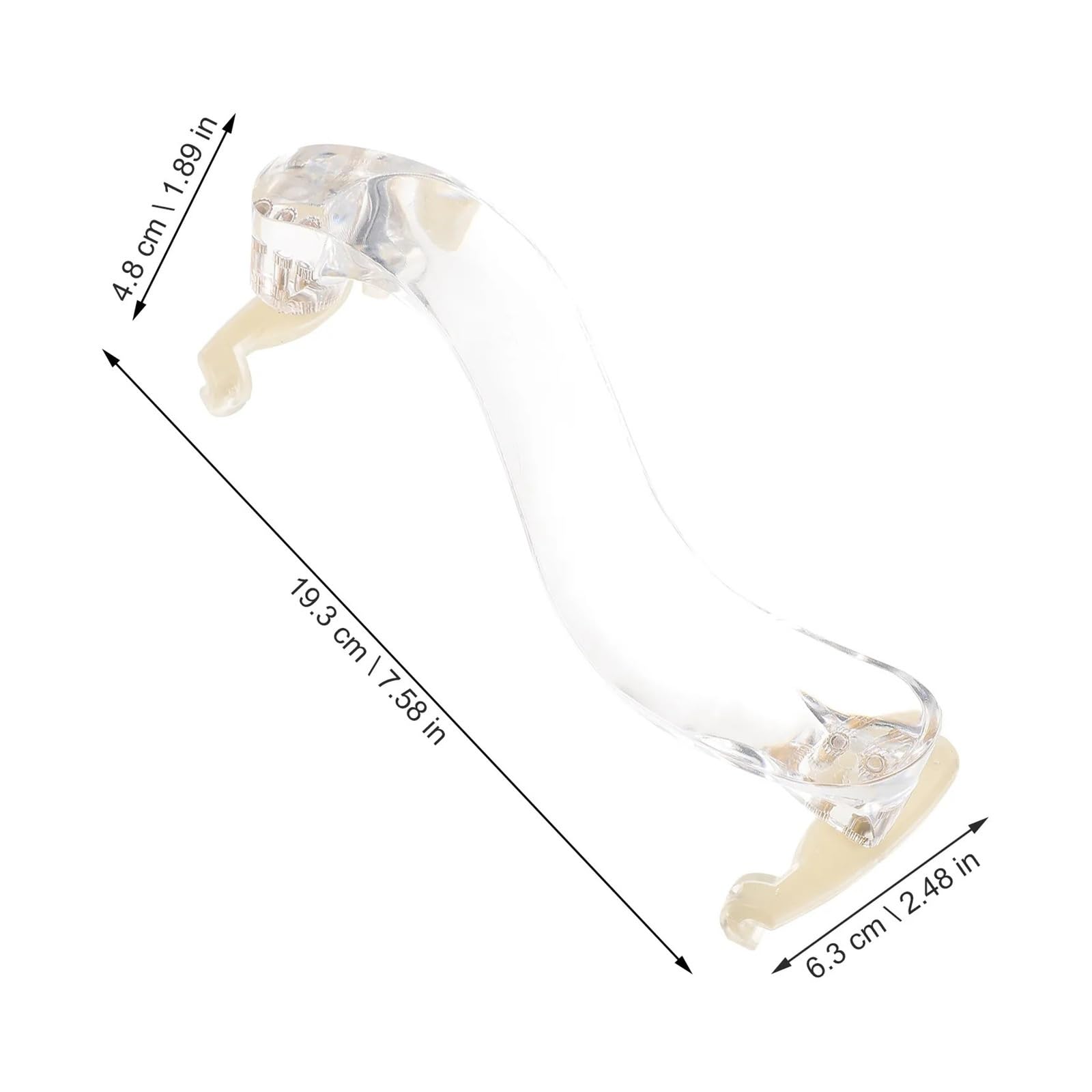 1 pezzo di supporto ergonomico for poggiaspalla for violino in acrilico bianco for il gioco
