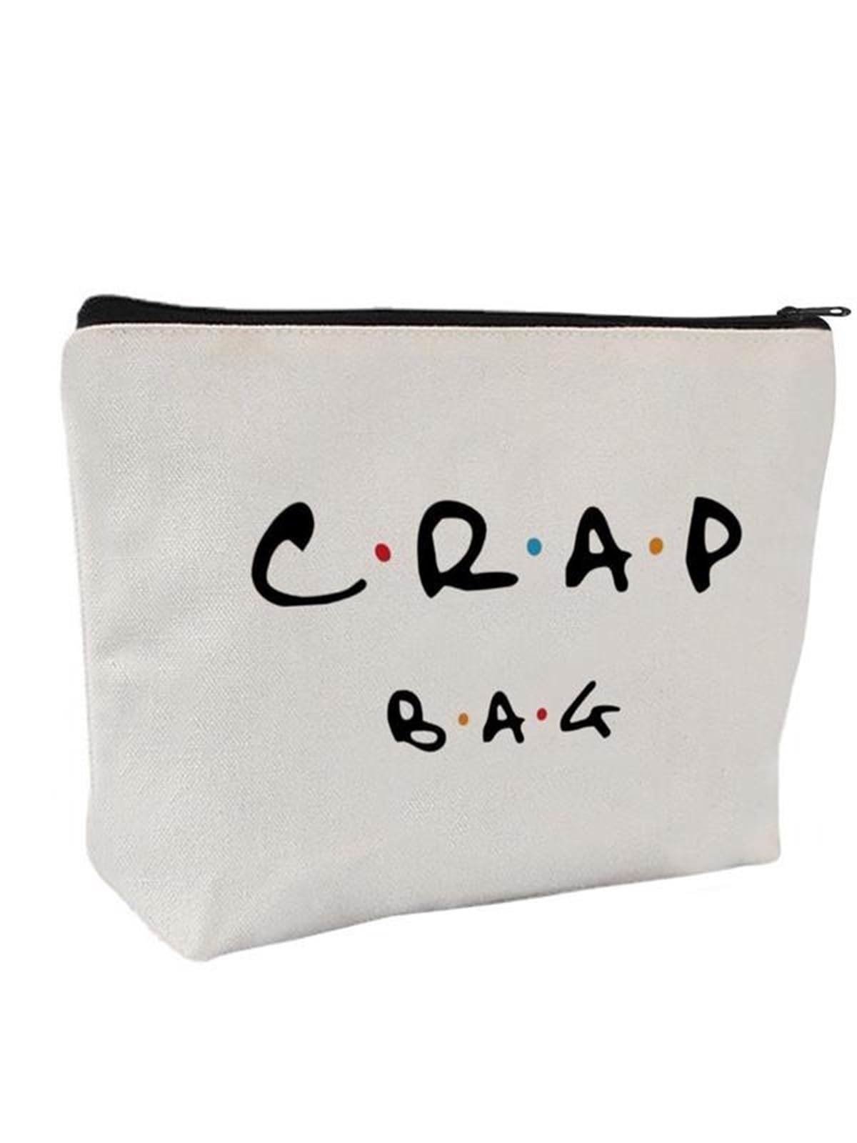 Neceser Maquillaje Bolsa De Maquillaje Reutilizable con Estampado De Letras, Ecológica, con Cremallera, For Mujeres. Viaje