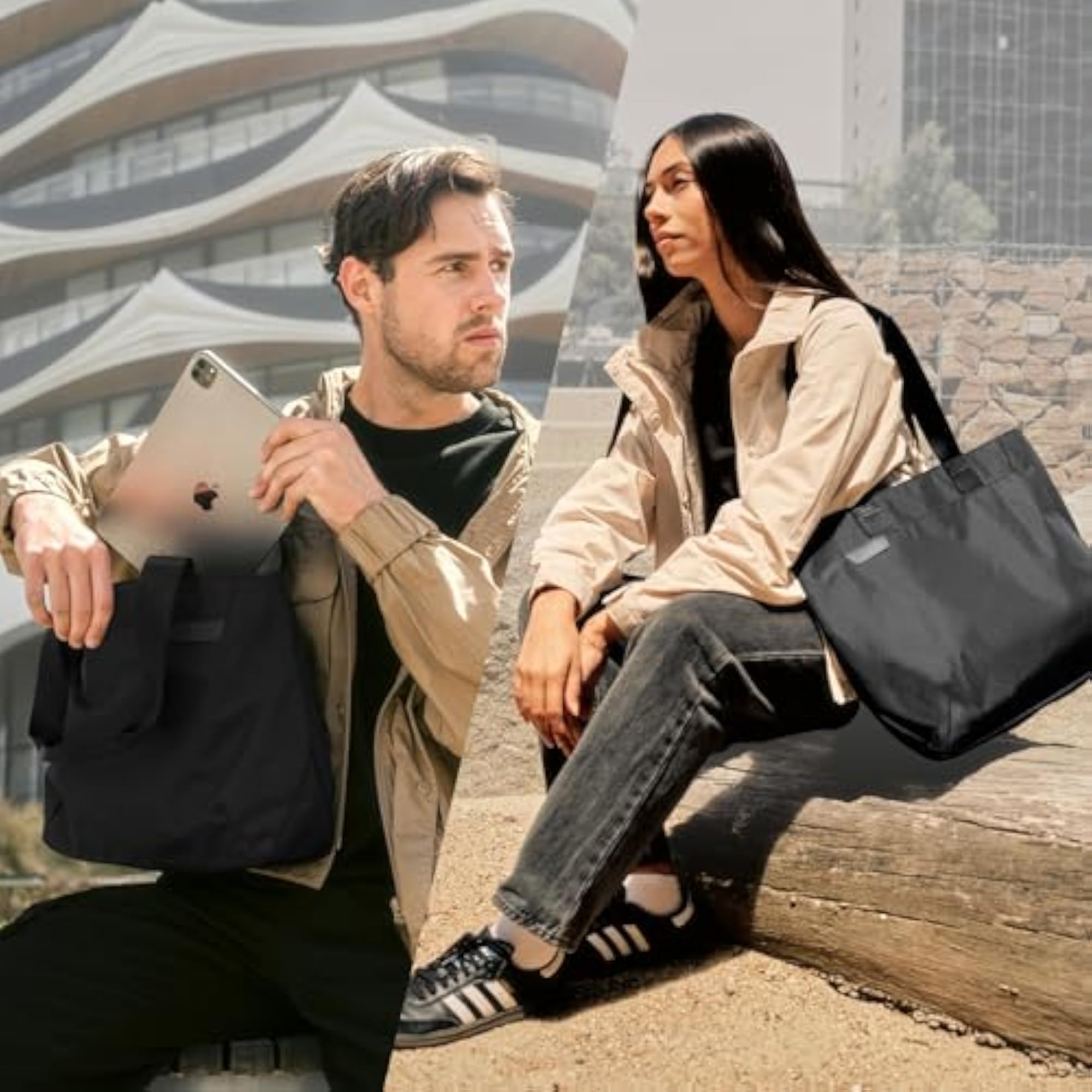 Elements Small Foldable Tote Bag for Commute