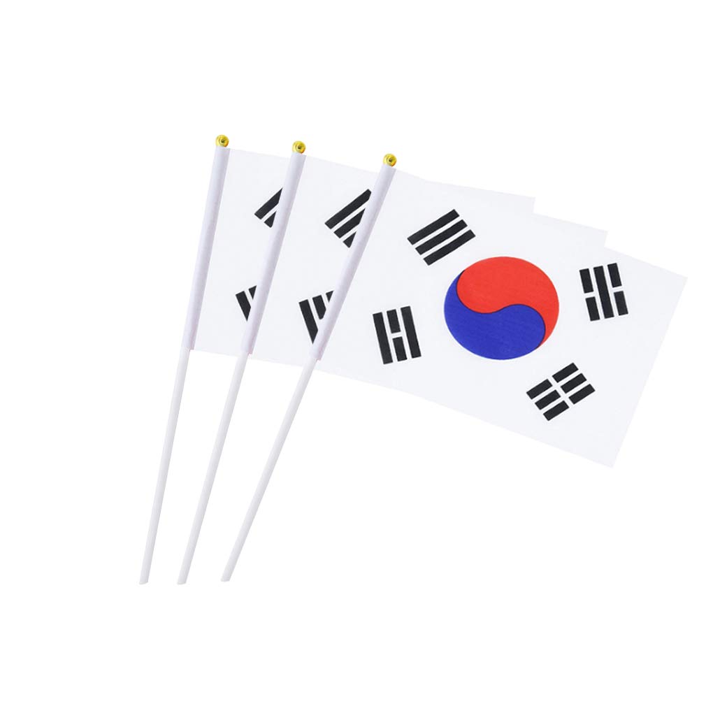 Buy South Korea Flag Korean Hand Held Small Stick Mini Flags for Sport