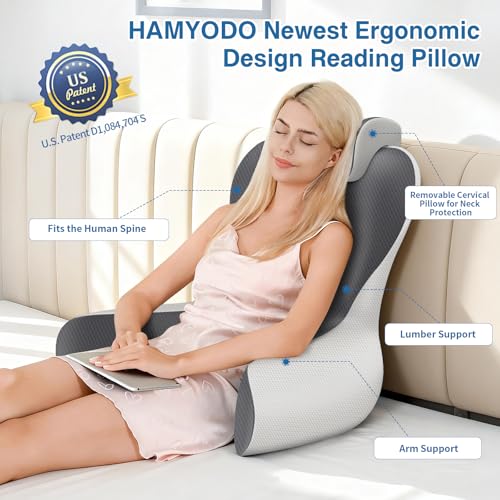 51% Off Ergonomic Reading Pillow with Memory Foam Support