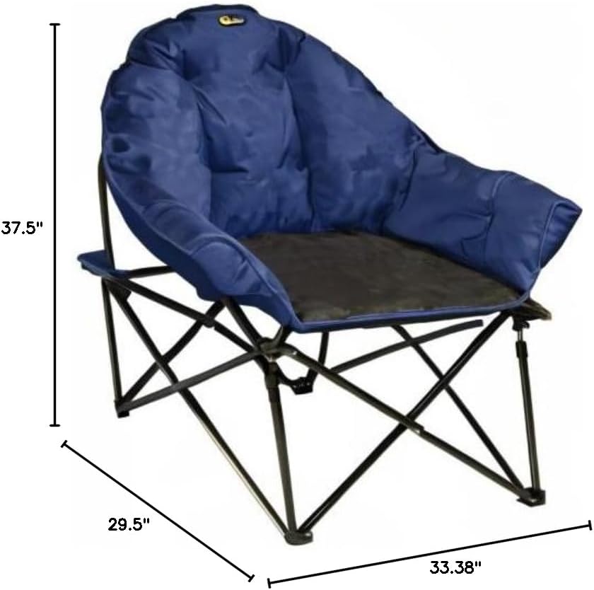 FAULKNER 49575 Big Dog Bucket Chair, Blue/Black