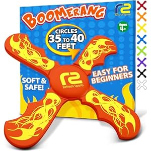 Boomerang for Kids – Toys For Ages 8-13 Boys & Girls – Fun & Easy To Use – Easter Basket Stuffers for Kids 6 7 8 9 10 + Year Old Boy Gifts – Best Easter Gifts & Summer Birthday Gift Ideas for All Ages