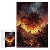 Rompecabezas para Adultos 300 PCS Cthulhu Rising The End Times Rompecabezas para Adultos Juegos Divertidos Pero Regalos Divertidos Y Humorísticos para Amigos Y Familiares 300 PCS
