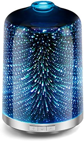 Essential Oil Diffuser 3D Glass Galaxy 250ml Diffuser Oil Humidifier Automatically Turns Off waterless Home Office Yoga Spa Baby