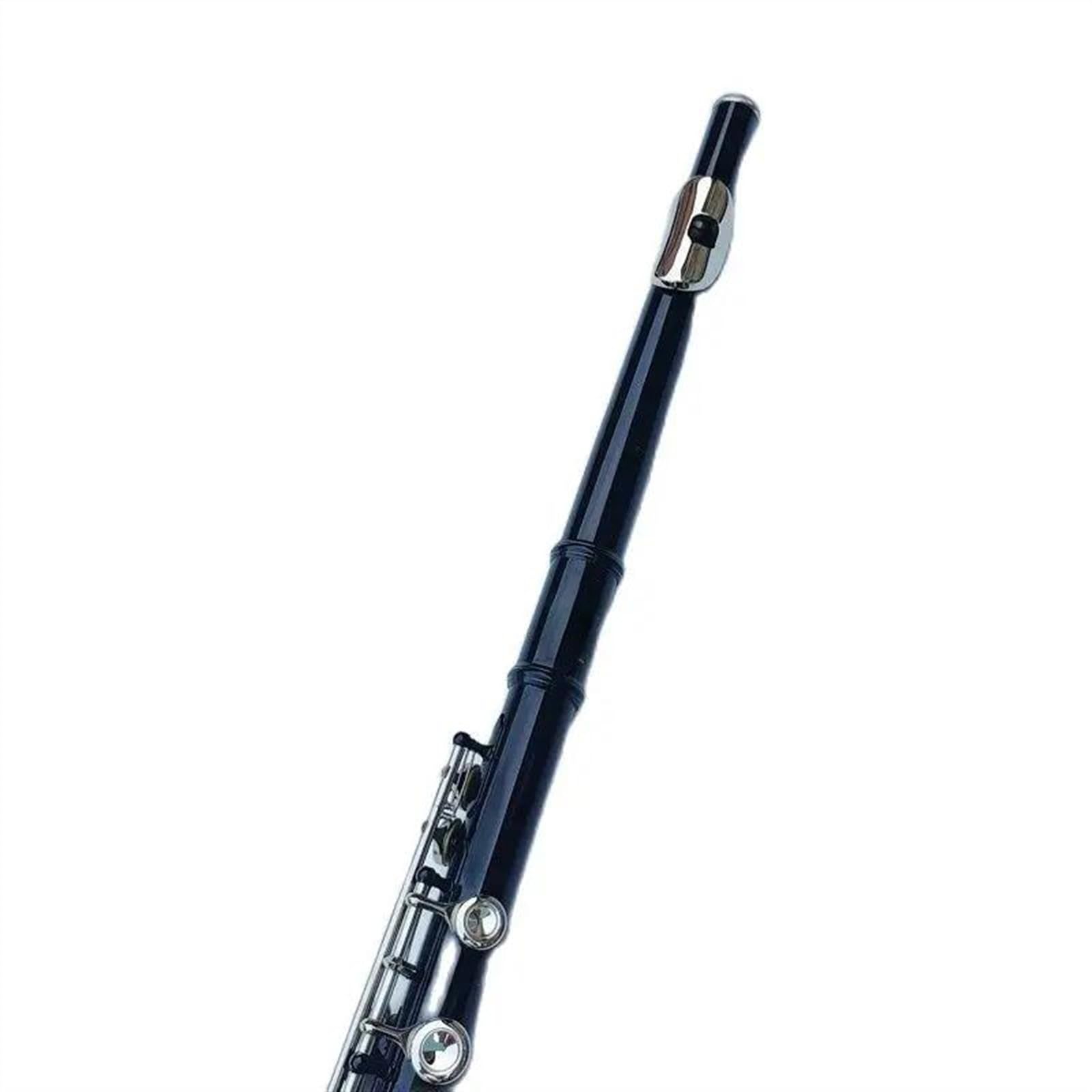 Professionale Flauto Traverso Flauto Nero A 16 Fori, Chiave Chiusa, Più Chiave E, Tono C. Flauto Da Concerto Placcato In Nichel Con Custodia