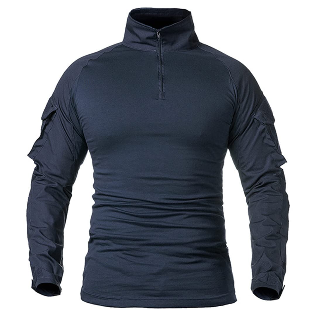 Camiseta de Combate Militar de Soldados para Hombres, Camisetas de Camuflaje de Manga Larga, Camisetas de Paintball