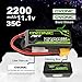 OVONIC 3s Lipo Battery 35C 2200mAh 11.1V Lipo Battery with XT60 Connector for Airplane RC Quadcopter Helicopter FPV Drone (1pcs)