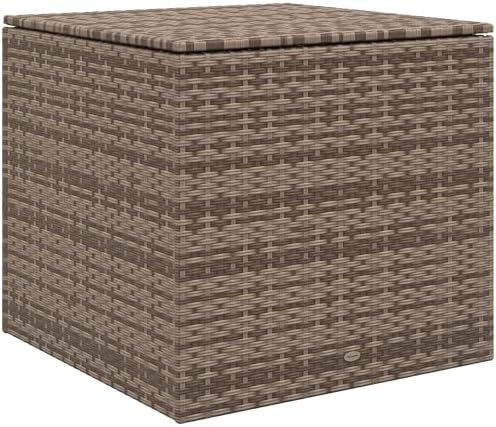 Outsunny Baúl de Exterior de Ratán Sintético 75x75x70 cm Arcón de...