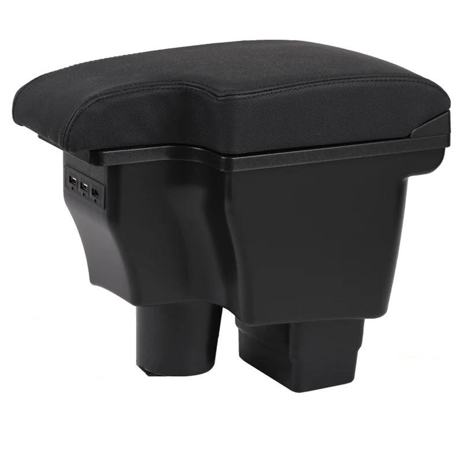 NOHEEU Car Center Console Armrest Box Storage For CX-3 2 For Skyactiv Version CX3(B2 Black Real Corium)