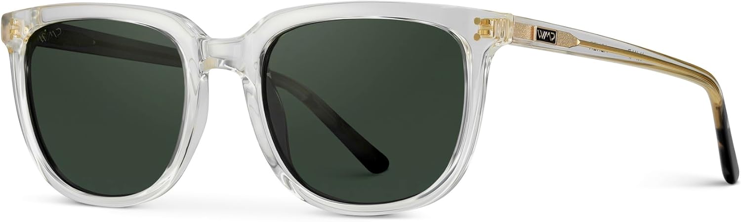WearMe Pro Polarized Classic Retro Flat Square Unisex Sunglasses - Image 4