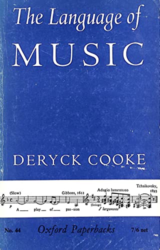 The language of music (Oxford paperbacks) B0007IUE92 Book Cover