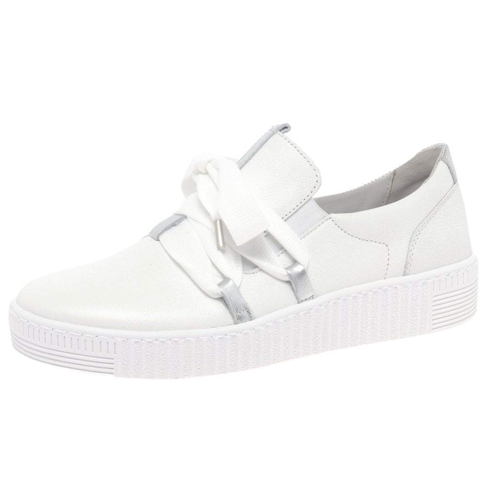 Gabor Waltz Womens Casual Trainers 8 White/Silver