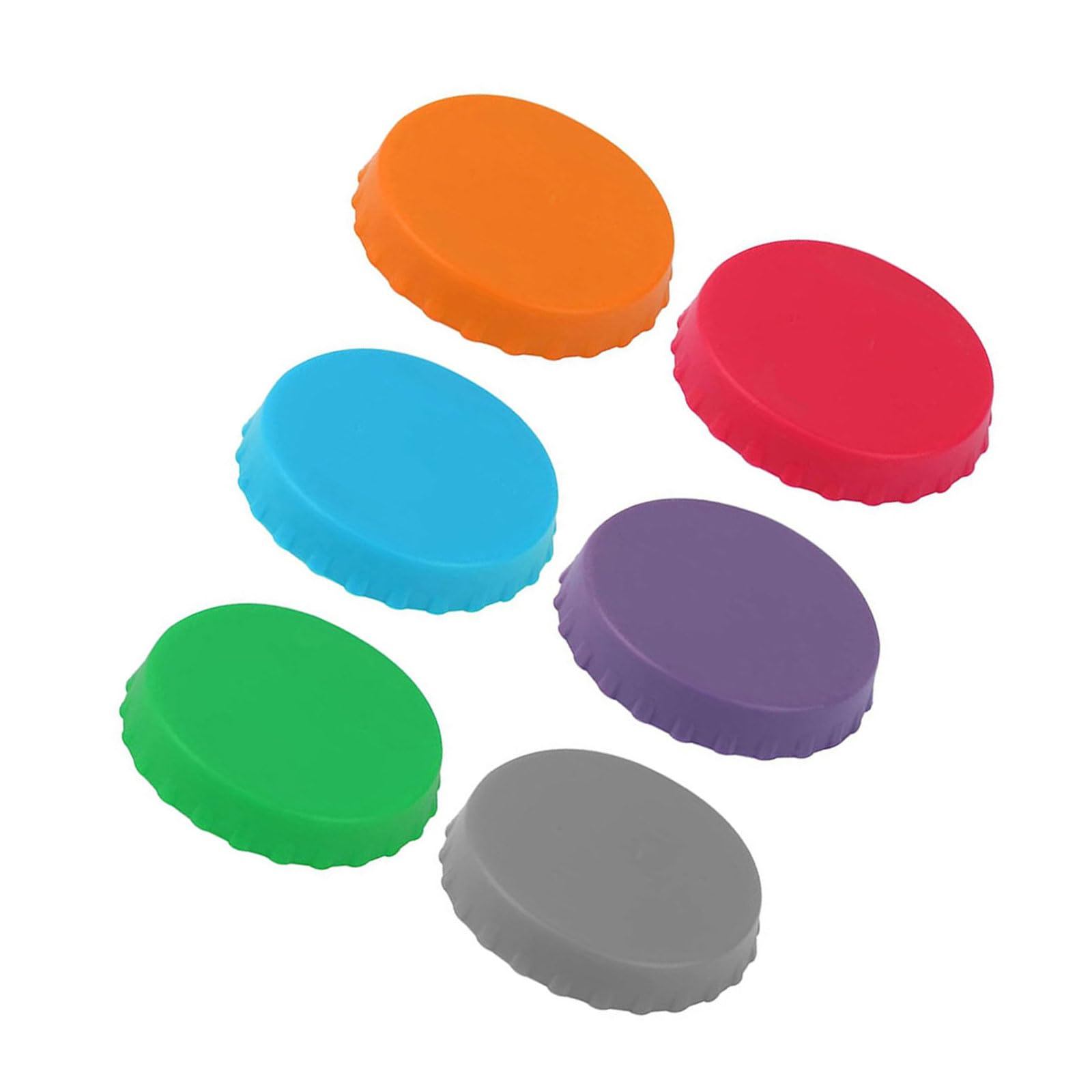 6Pcs Food Grade Silicone Drink Can Lid Carbonation Saving Covers Sealers Practical Outdoor Picnics Covers Drink Sealers