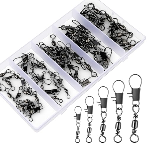Premium Fishing Swivel Interlock Snap
