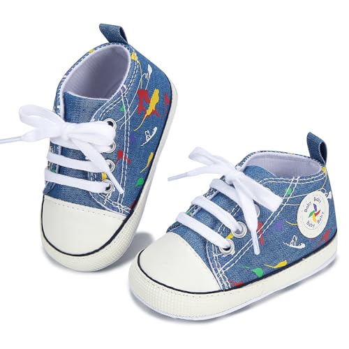 BEIDI Baby Girl Boy Shoes 0-18 Months,Infant Unique Essentials Gifts,Unisex Newborn Doll Slip-on Soft Sole High-top Frist Walking Sneakers2