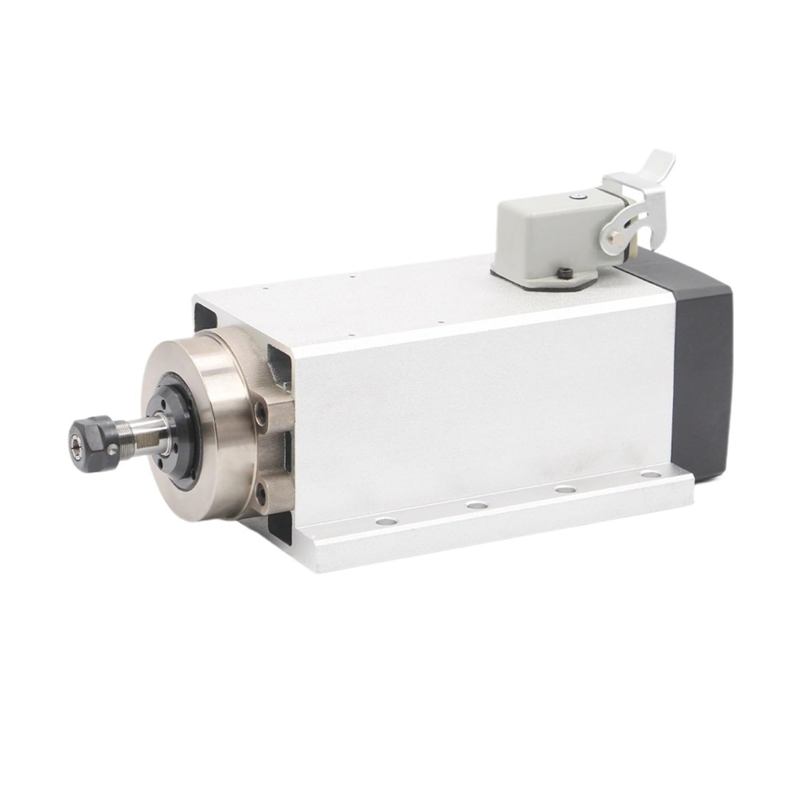KACOME 1.5KW ER11 air-Cooled Spindle Motor Square Spindle with mounting Flange 0.01mm Accuracy 4 PCS Ball Bearings