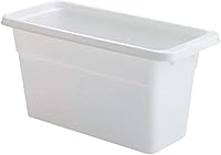 Rubbermaid Ice Cube Storage Bin - Holds 4 Trays, Compact Durable White Plastic for Busy Kitchens