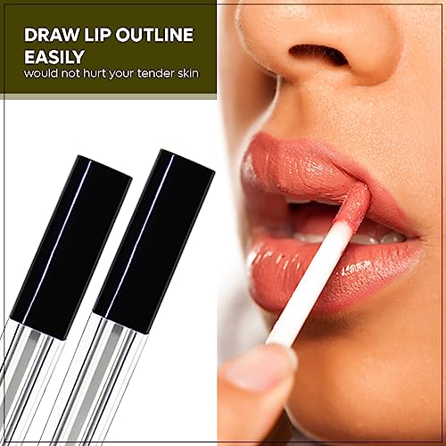 Image of Nsb Herbals 5 ML Square Premium Acrylic Empty Containers Tubes for Lip Gloss, Lip Care, Cosmetic, Mascara, Liquid Eye Shadow, Refillable With Plug (Pack Of 9)