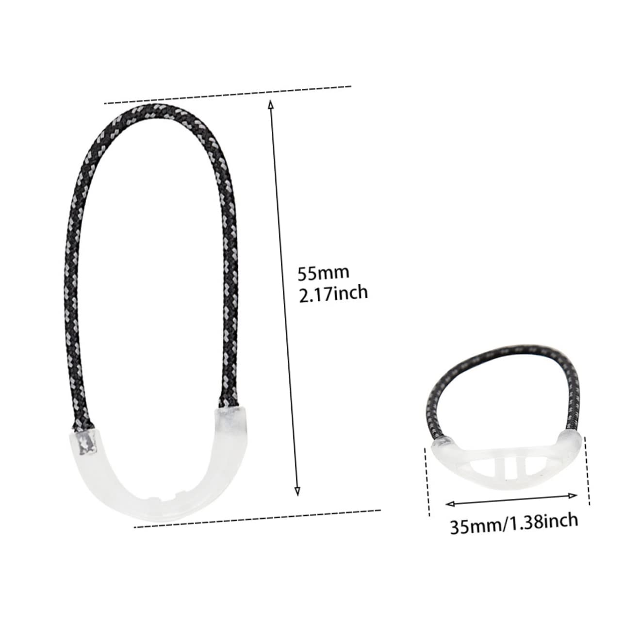 VICASKY 10Pcs Luminous Zipper Pull Extenders Durable Replacement Ropes for Outdoor Gear Easy Installation for DIY Clothing Bags and Accessories