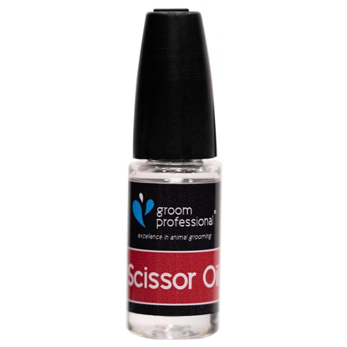 GROOM PROFESSIONAL Scissor Oil - Lubricating Oil Dispenser for Dog Grooming Scissors - Will Not Blunt or Damage Blades - Unique Dispenser Eliminate Wastage, 10ml