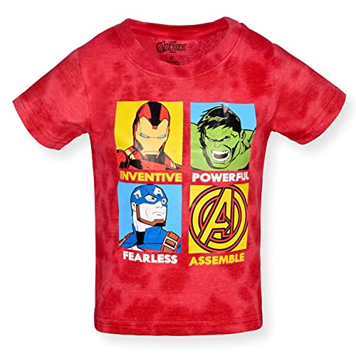 Marvel Avengers Boys’ Iron Man, Captain America And Hulk 3 Pack T-Shirt For Toddler And Little Boy – Blue/Navy #TOP1