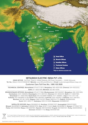 Image of Akabishi (Mitsubishi Electric) 1.0 Ton 2 Star Non-Inverter Split Air Conditioner - White (RAM - AE13VG / RBM - AE13VG)