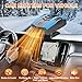 Car Heater,12V Portable Heater for Vehicle,Car Heater That Plugs Into Cigarette Lighter,2 in 1 Heating & Cooling Defroster for Car Windshield,Window Defroster for Car,SUV,RV (Blue)