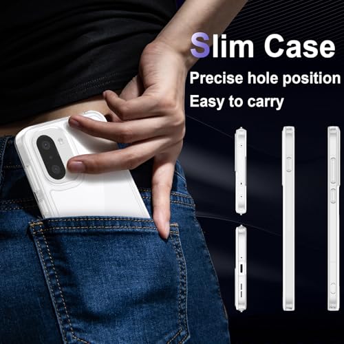 Image of Case for OnePlus 15R 5G, Military Grade Drop Protection Phone Case, Yellowing Resistant, Anti-Scratch Hard PC Back, Shockproof Hard Ultra-Thin Protective Cover, Clear