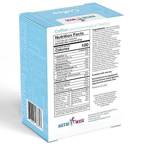 Nutriwise - Coffee Meal Replacement Diet Shake, 100 Calories, 15G Protein #TOP1