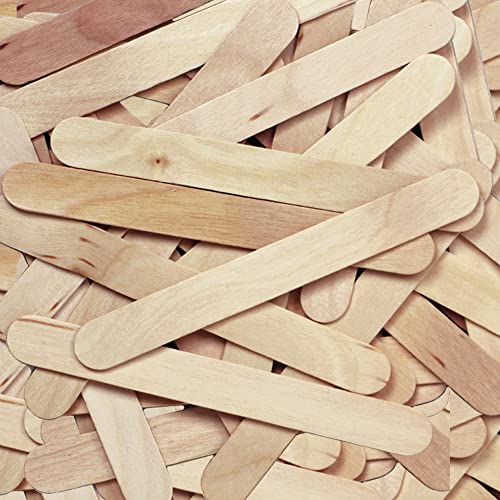 Creativity Street Wood Crafts Jumbo Craft Sticks, 6" x 3/4" x 2mm, Natural, Box Of 500