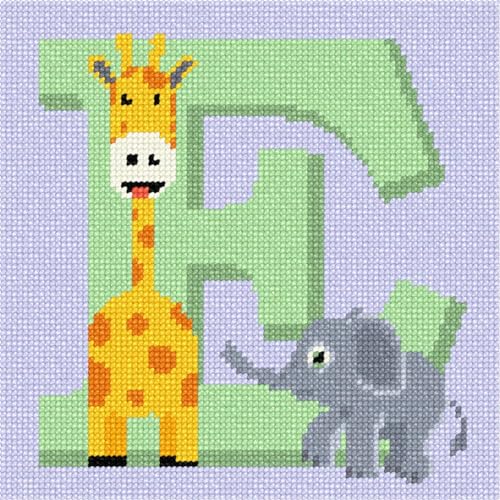 Pepita Needlepoint kit: Letter E Baby Animals, 7