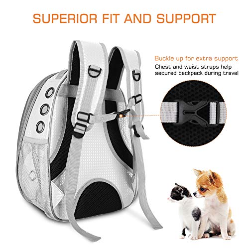BlitzWolf Pet Carrier Backpack, Bubble Backpack Carrier, Cats and Puppies,Airline-Approved, Designed for Travel, Hiking, Walking & Outdoor Use