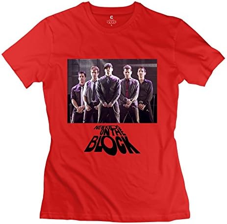 Women's NKOTB New Kids On The Block 100% Cotton T-shirt Red X-Small