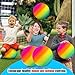 New Bounce Playground Balls for Kids - Set of 2 Rainbow Colored Rubber Bouncing Kick Balls Plus Pump - Regulation Size for Dodgeball and More - Durable, Inflatable 8.5