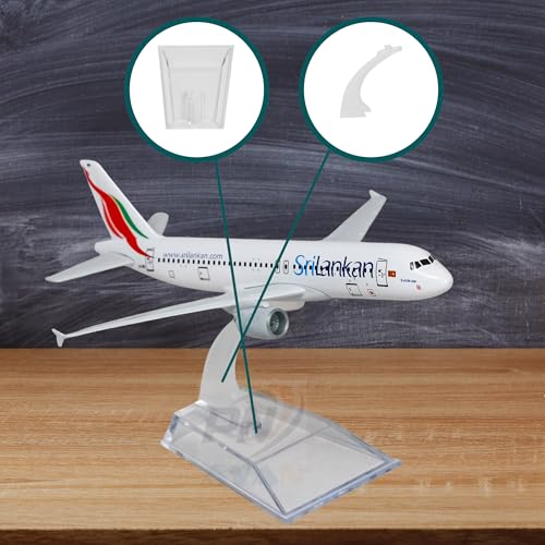 Image of SriLankan Airlines, diecast, Metal Aeroplane Scale Model Office Only for Display, Size -16 Cm-A320 Air (SriLankan)