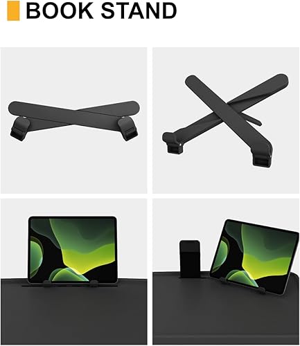 Miniatura 3 de Mesa de TV ajustable con soporte para tazas, bandeja de TV de 22 x 16.9 pulgadas en la cama y sofá, mesa plegable cómoda de gran tamaño, mesa para