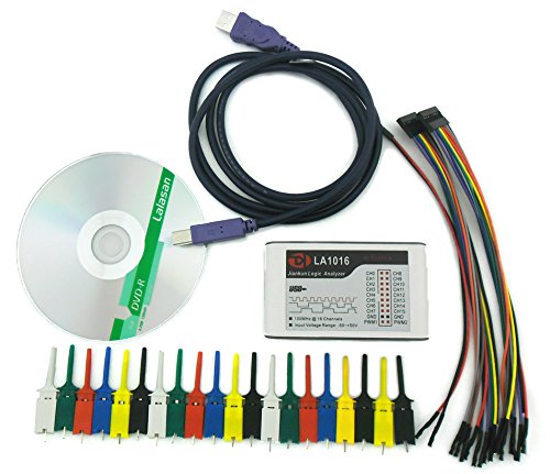 Seeed Studio LA1016 Logik-Analysator mit 1 USB-Anschluss und Infrarot-Verbindung, für PC, enthält Netzteil und USB-Kabel