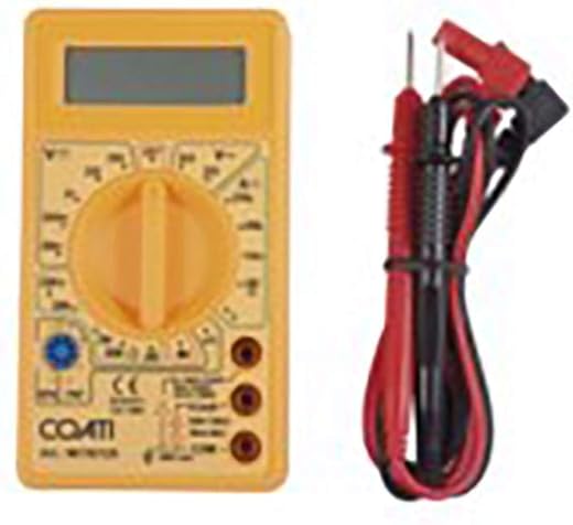 COATI - Electronic Multimeter, Professional Electronic Polymeter, Tester Suitable for Electricians, Includes LCD Display, Set of Tips, Carrying Case and 9V Battery