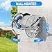 SPECILITE Stainless Steel Garden Hose Reel with 100FT Drinking Water Hose and 6.2FT Leader Pipe, Wall/Floor Mounted Metal Spool with Crank Handle, UV Resistant for Outside, Yard, Patio