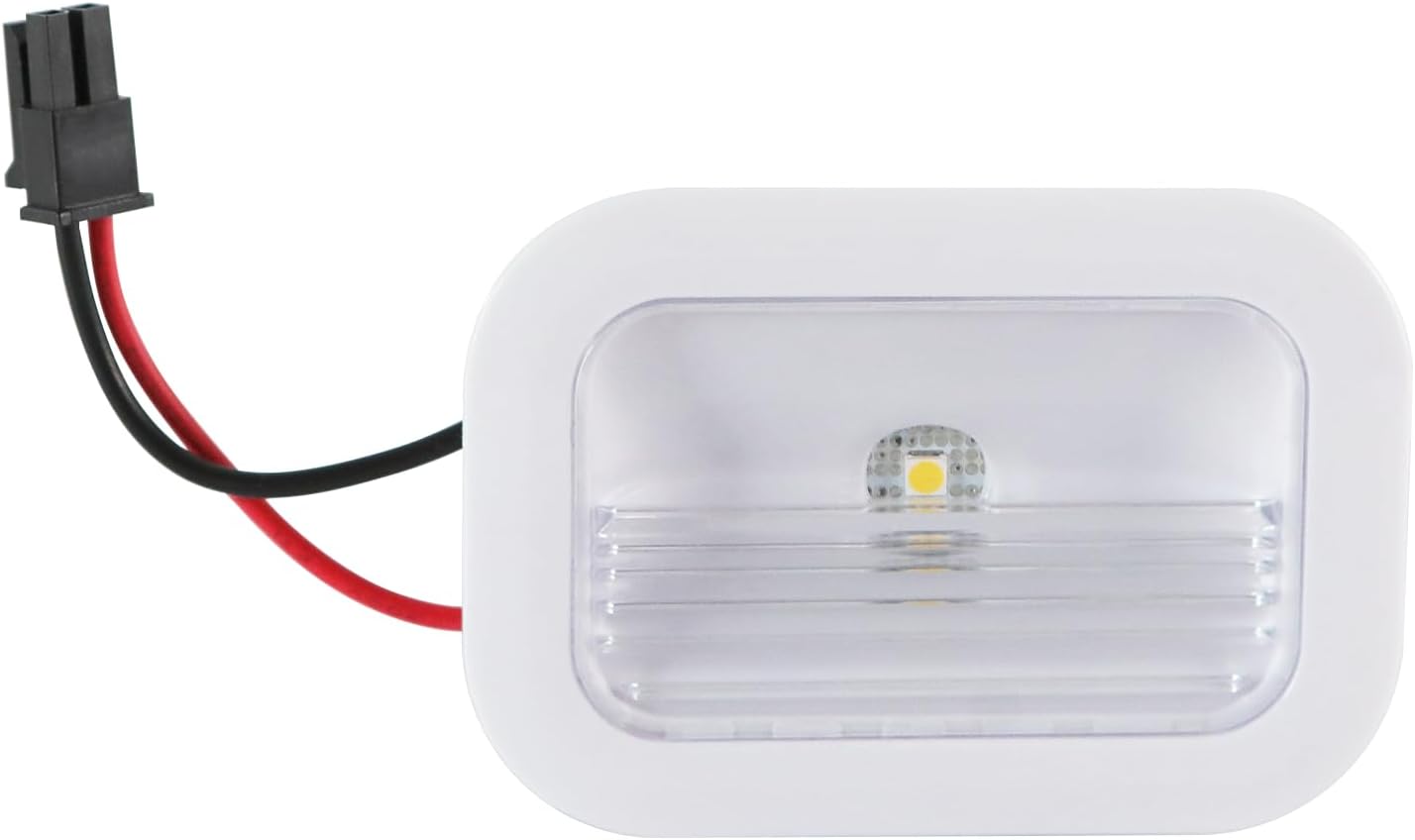 Refrigerator Lighting Accessories W11130208 W10637153 W10758333 W10412708 Refrigerator Light Bulb Compatible with Whirlpool Led Light Module Replacement White Shell and Black Tail