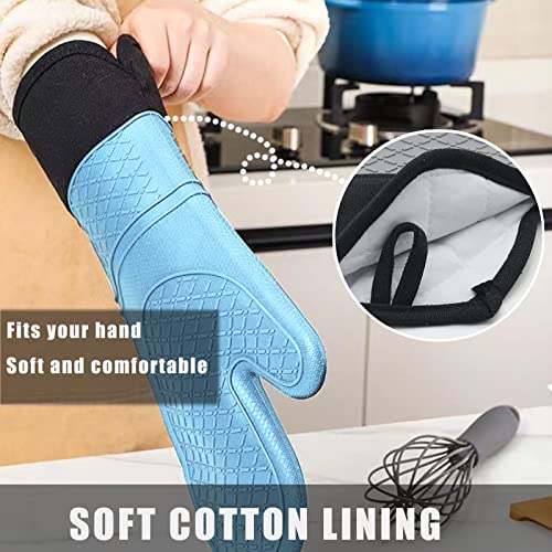 Fantecia Oven Mitt Set, Silicone Oven Mitts With Pot Holders And Trivet Mats, Heat Resistant, Anti-Slip And Easy To Clean #TOP2