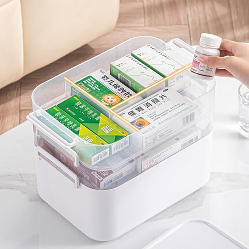Boîte de rangement médicaments d'urgence portable multicouche - 6