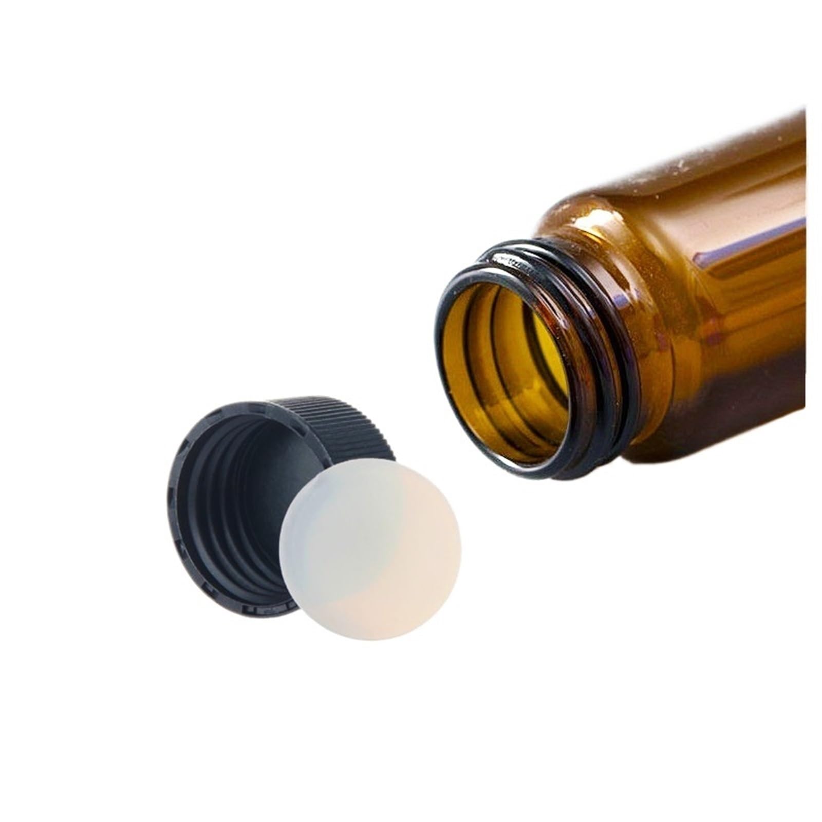 sprzęt laboratoryjny Nakrętka fiolki EPA do chromatografii COD, nakrętka polipropylenowa 17 mm z przegrodami z PTFE/silikonu do butelki do przechowywania EPA 10 ml, 100 szt.