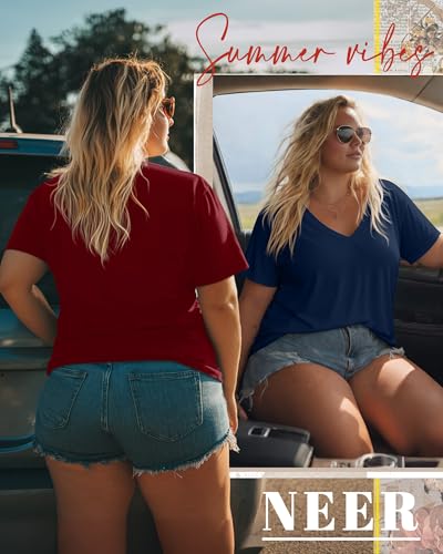 Image of Neer 3 Pack Plus Size Women's T-Shirts